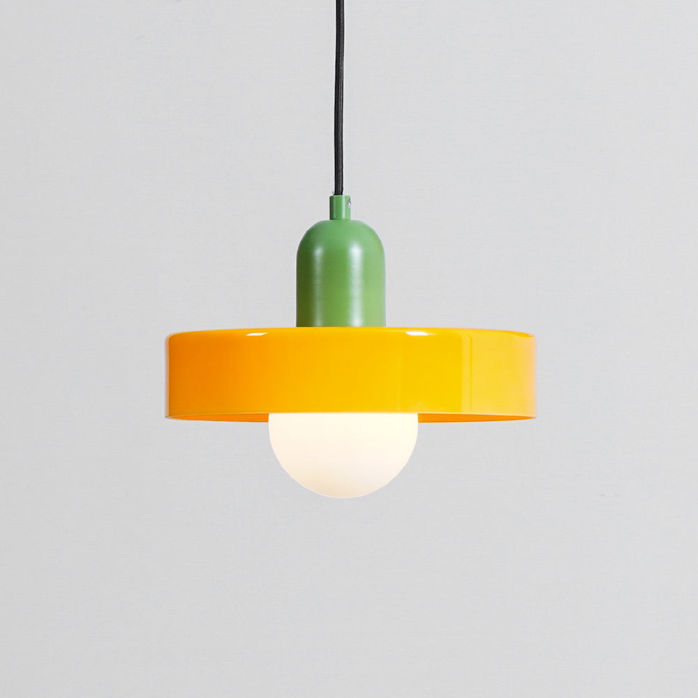 Ideal Modern Minimalist Disc Orb Glass Pendant Light - Letslighting