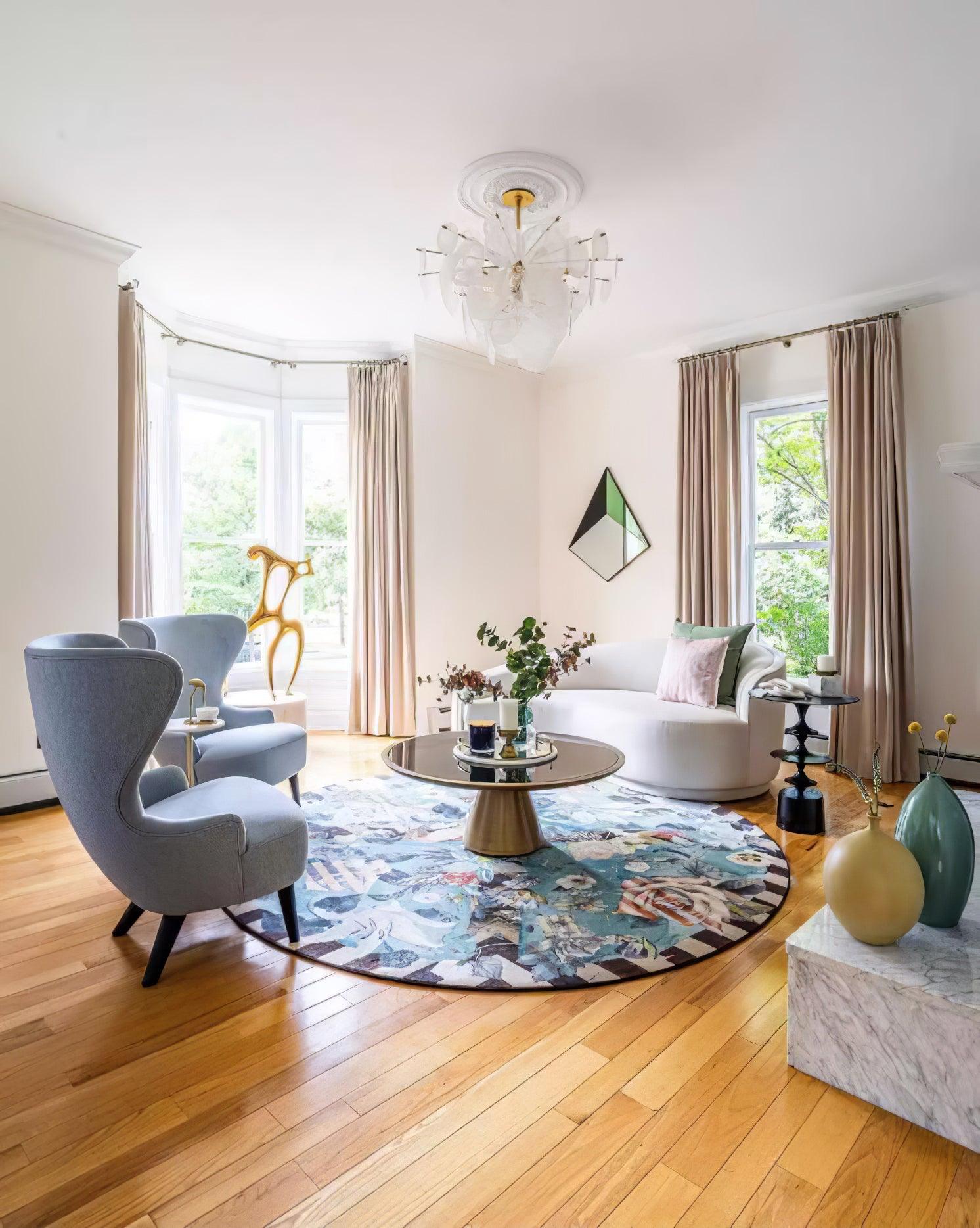 Olvynis Postmodern Luxury Discs Brass Glass Chandelier - Letslighting