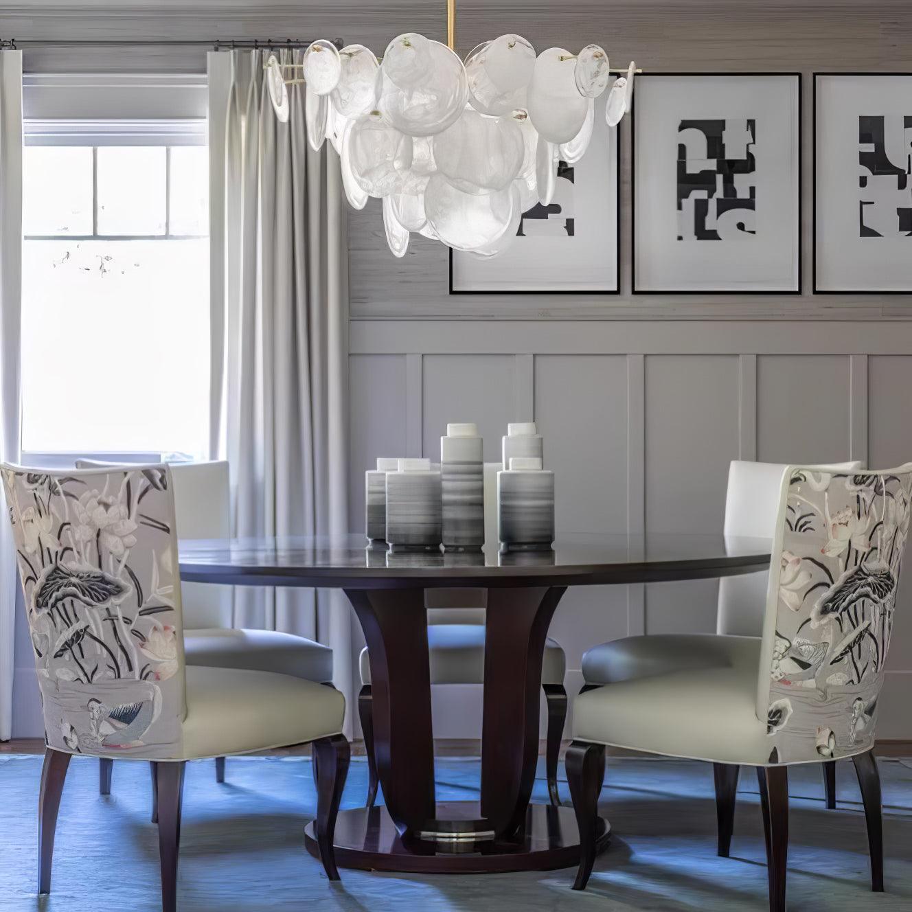 Olvynis Postmodern Luxury Discs Brass Glass Chandelier - Letslighting