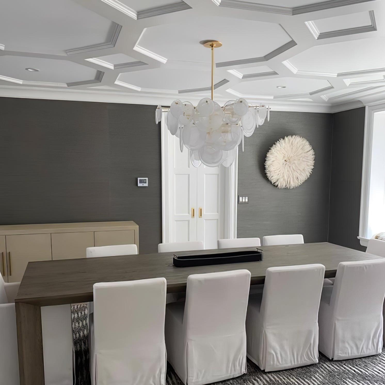 Olvynis Postmodern Luxury Discs Brass Glass Chandelier - Letslighting