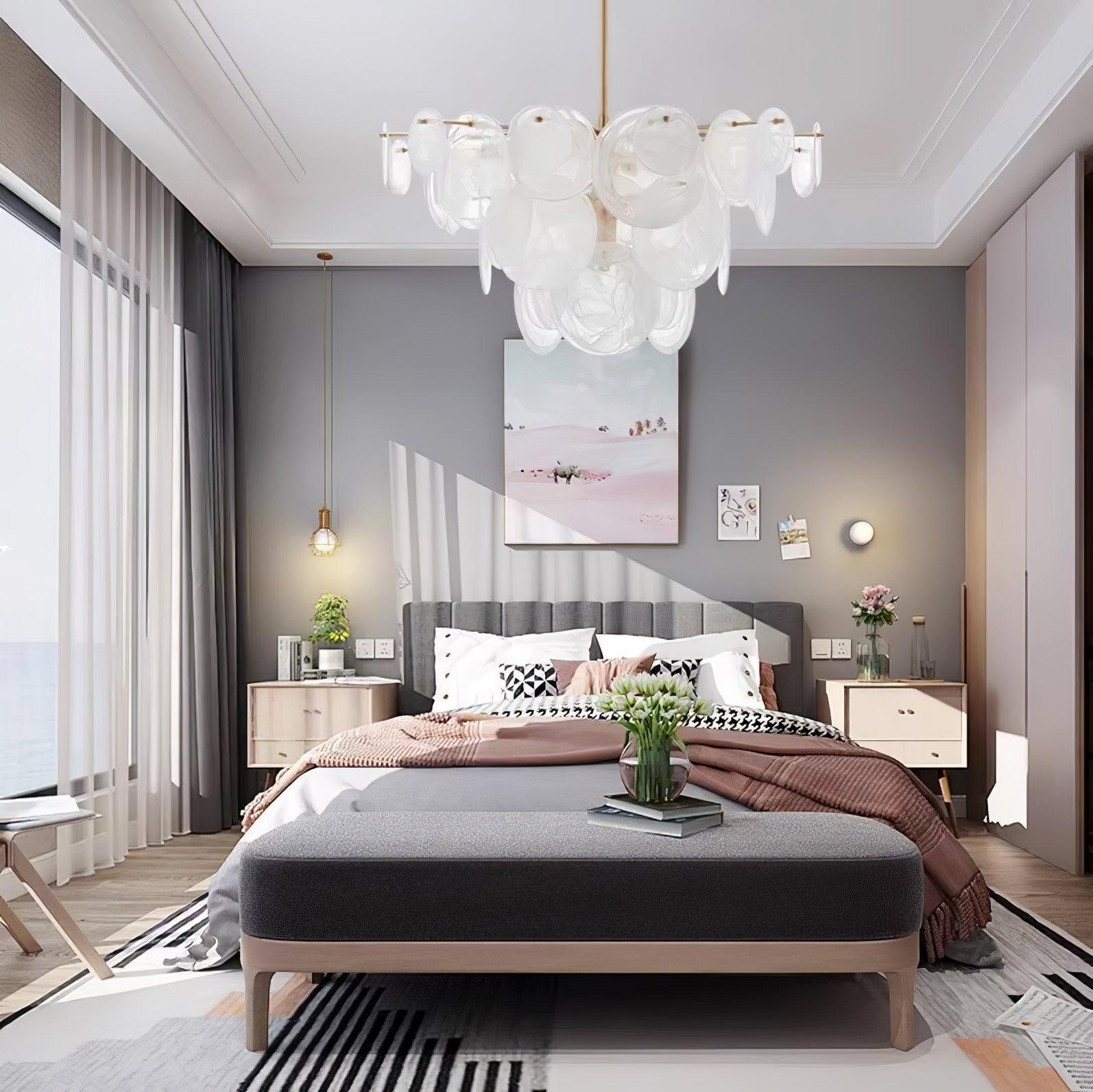 Olvynis Postmodern Luxury Discs Brass Glass Chandelier - Letslighting