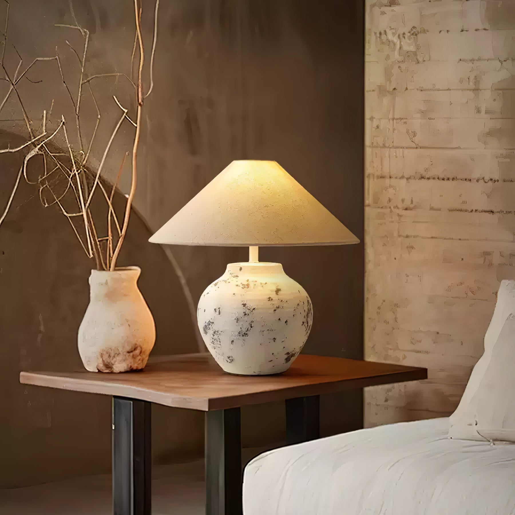 Atticus Modern Ceramics Table Lamp - Letslighting