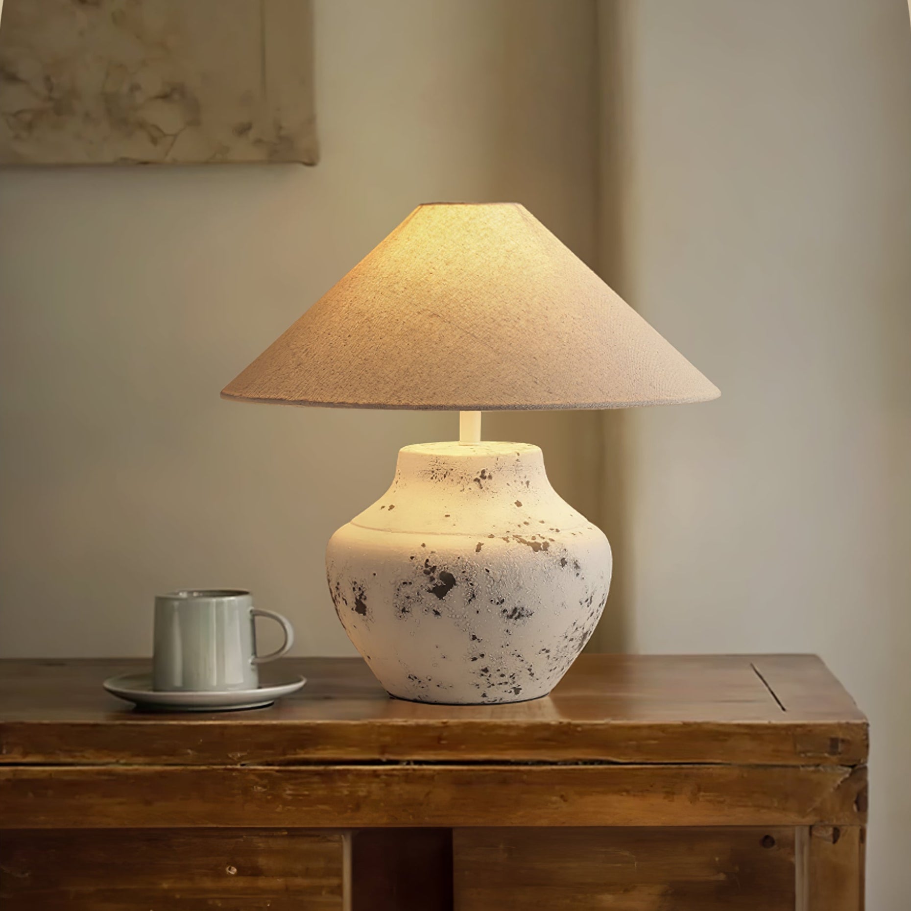 Atticus Modern Ceramics Table Lamp - Letslighting