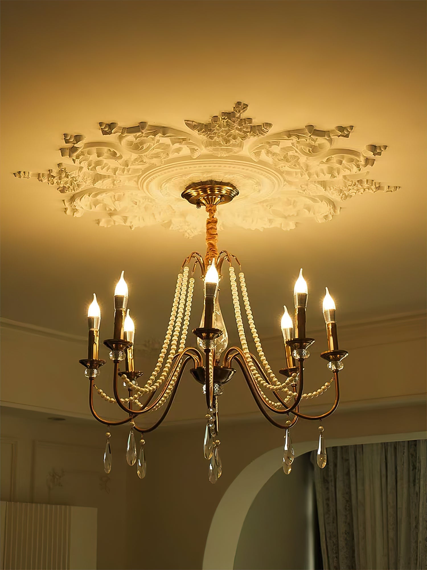 Mote Postmodern Luxury Brass Crystal Chandelier - Letslighting
