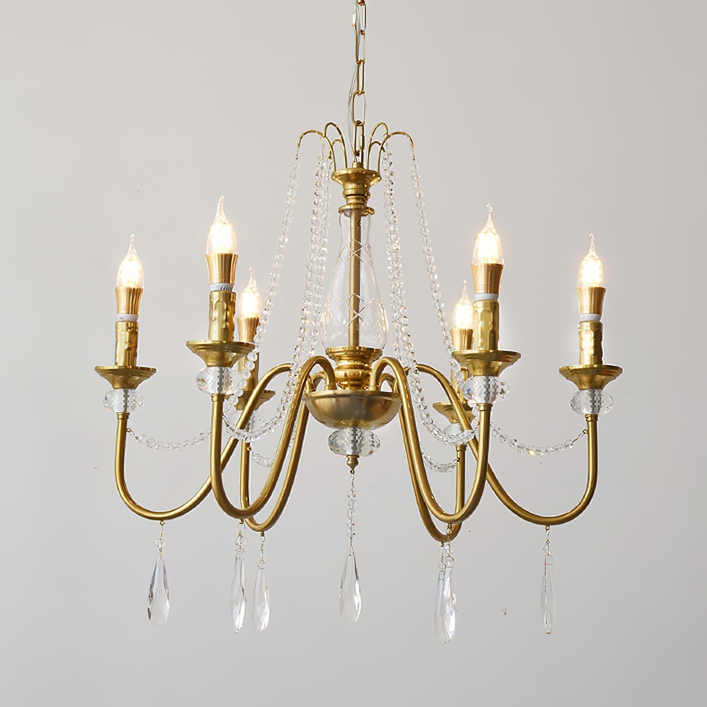 Mote Postmodern Luxury Brass Crystal Chandelier - Letslighting