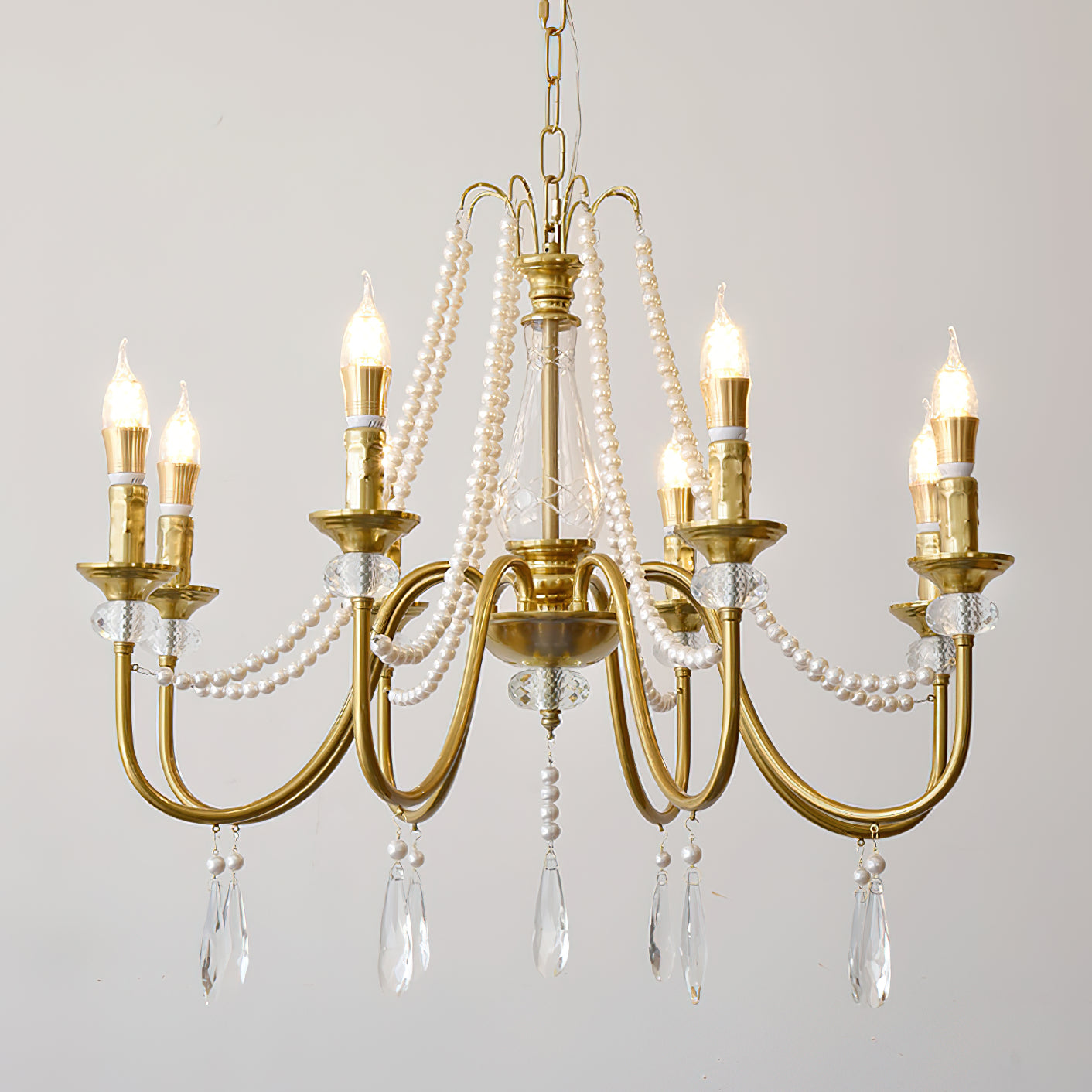 Mote Postmodern Luxury Brass Crystal Chandelier - Letslighting