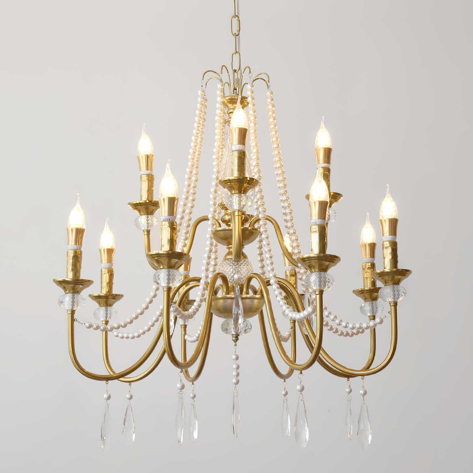 Mote Postmodern Luxury Brass Crystal Chandelier - Letslighting