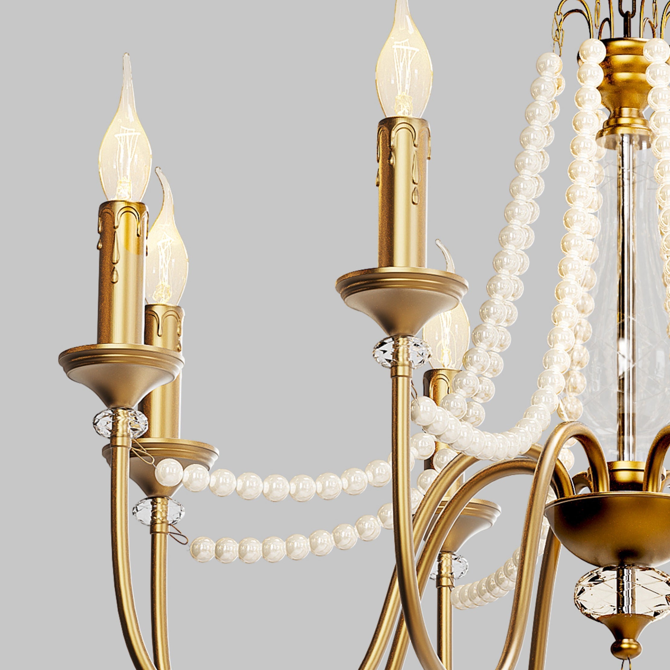 Mote Postmodern Luxury Brass Crystal Chandelier - Letslighting