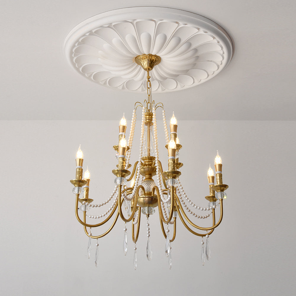 Mote Postmodern Luxury Brass Crystal Chandelier - Letslighting