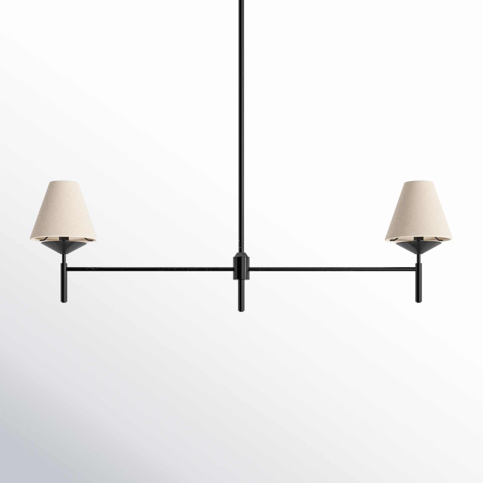 Ulphaa Vintage Industrial Black Fabric Chandelier - Letslighting