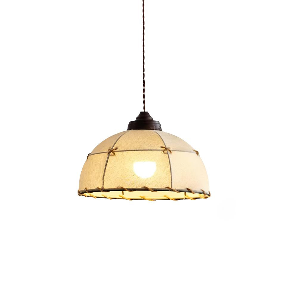 Pendant Light Fabric Dome Shade Vintage Minimalist Soft Glow - Letslighting