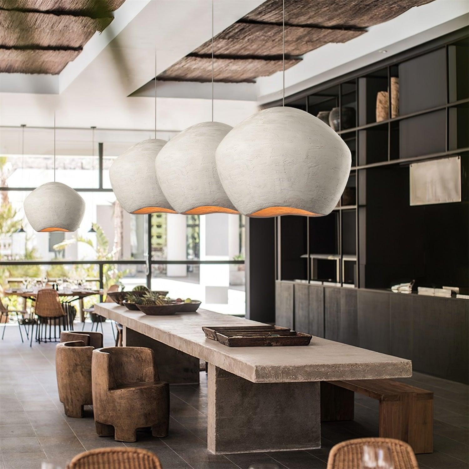 Aursore Modern Minimalist Nordic Dome Composite Pendant Lamp - Letslighting