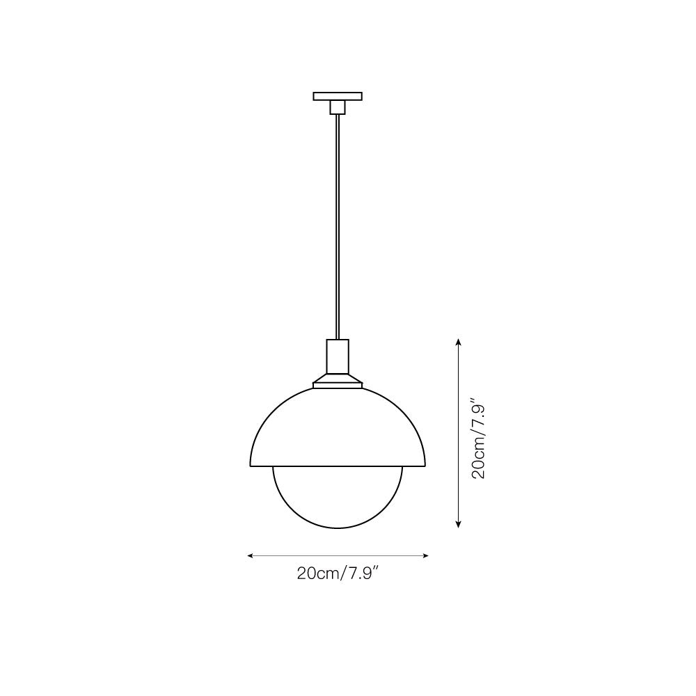 Pith Modern Minimalist Dome Perforated Wooden Pendant Lamp - Letslighting