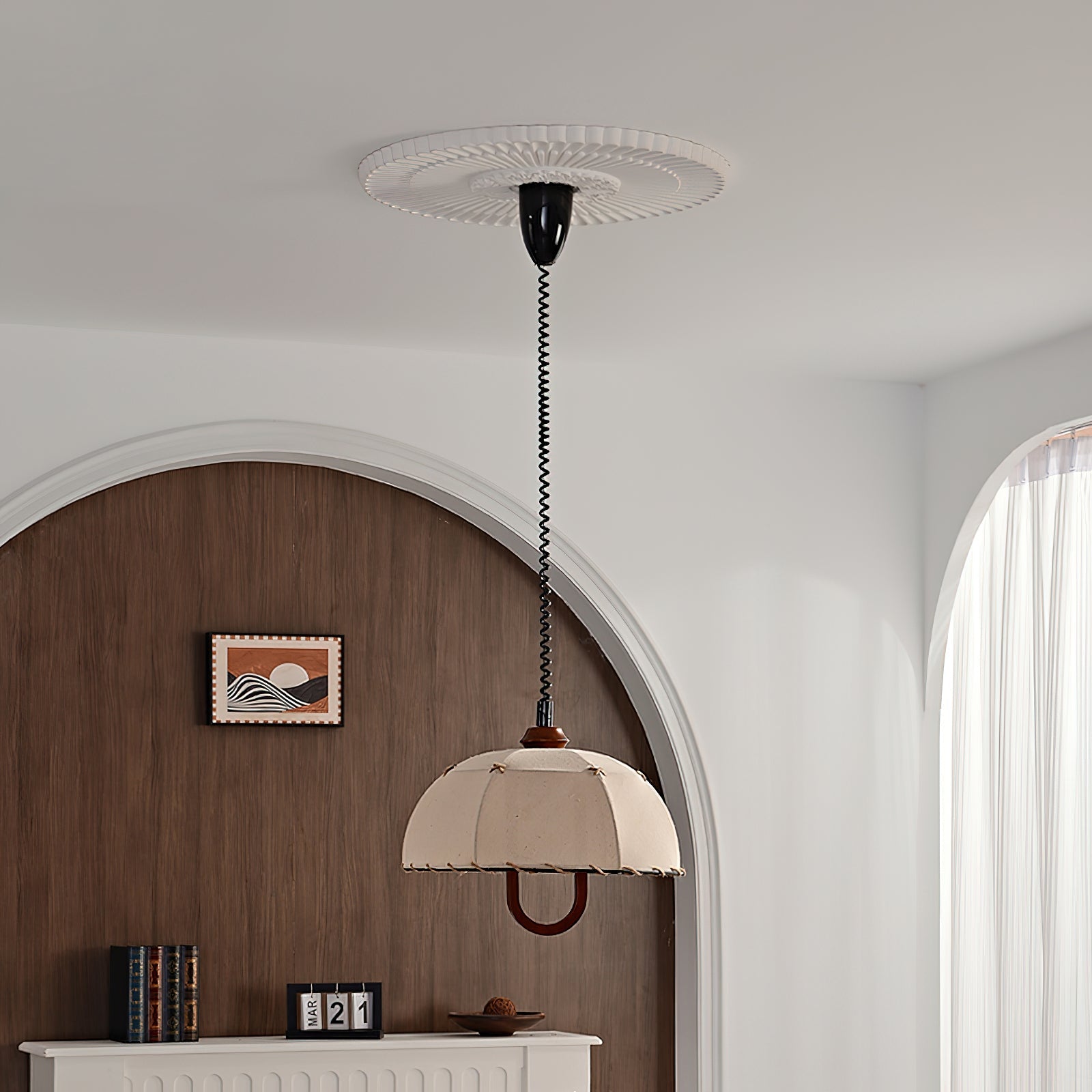 Domea Pendant Lamp Fabric Umbrella Shade - Letslighting