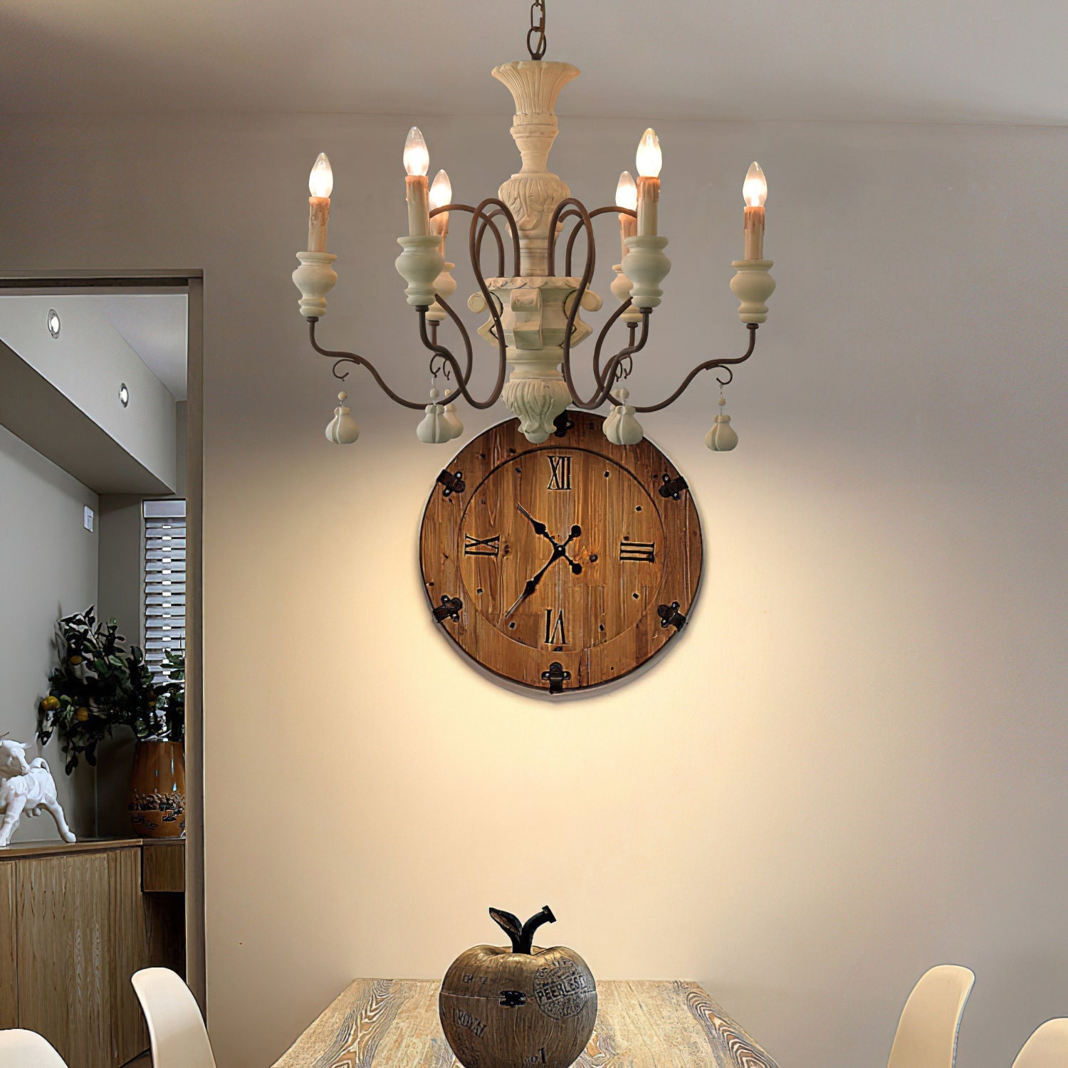 Quartz Postmodern Luxury Country Wooden Chandelier - Letslighting