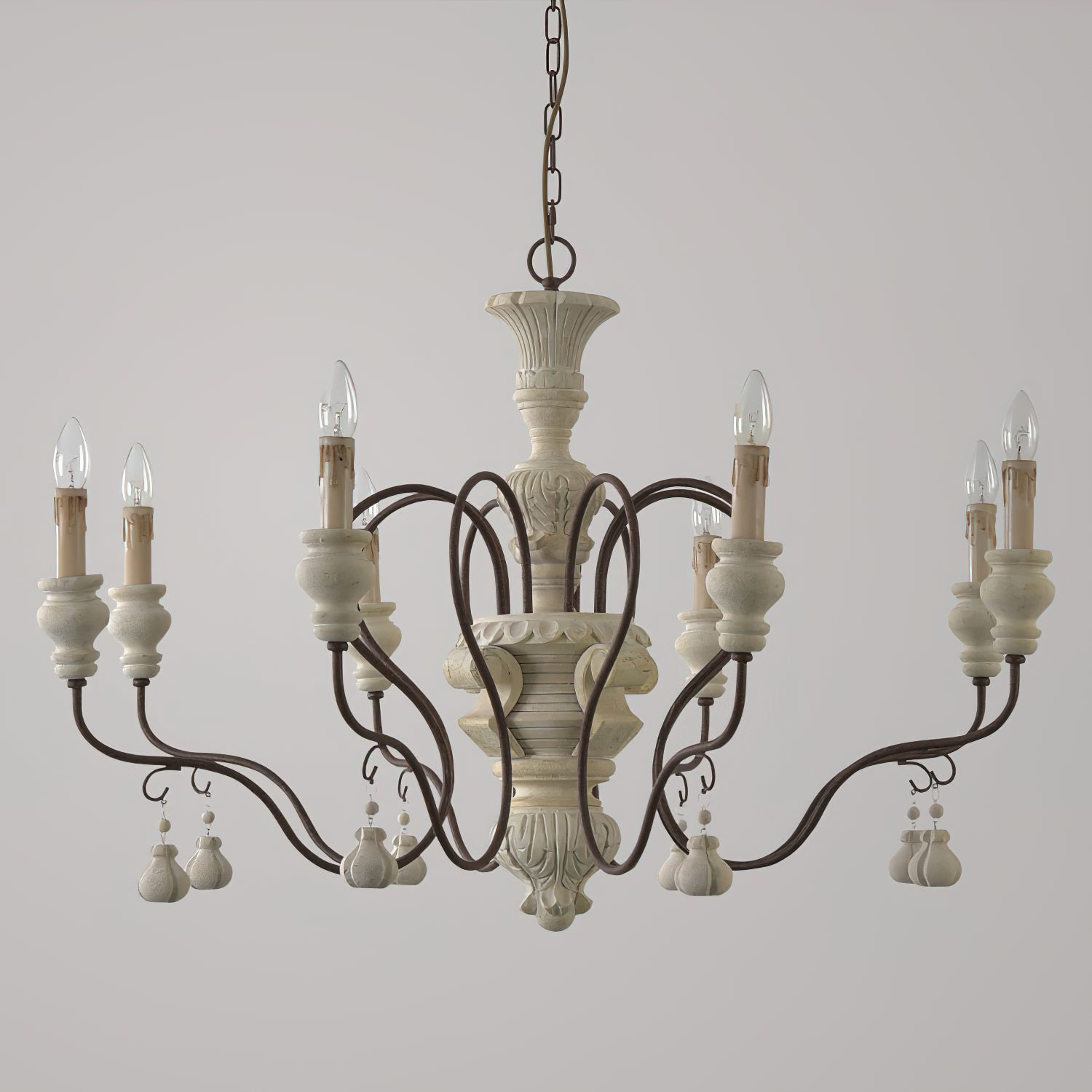 Quartz Postmodern Luxury Country Wooden Chandelier - Letslighting