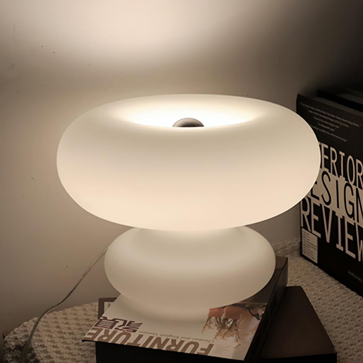 Nimb Glass Contemporary Table Lamp - Letslighting