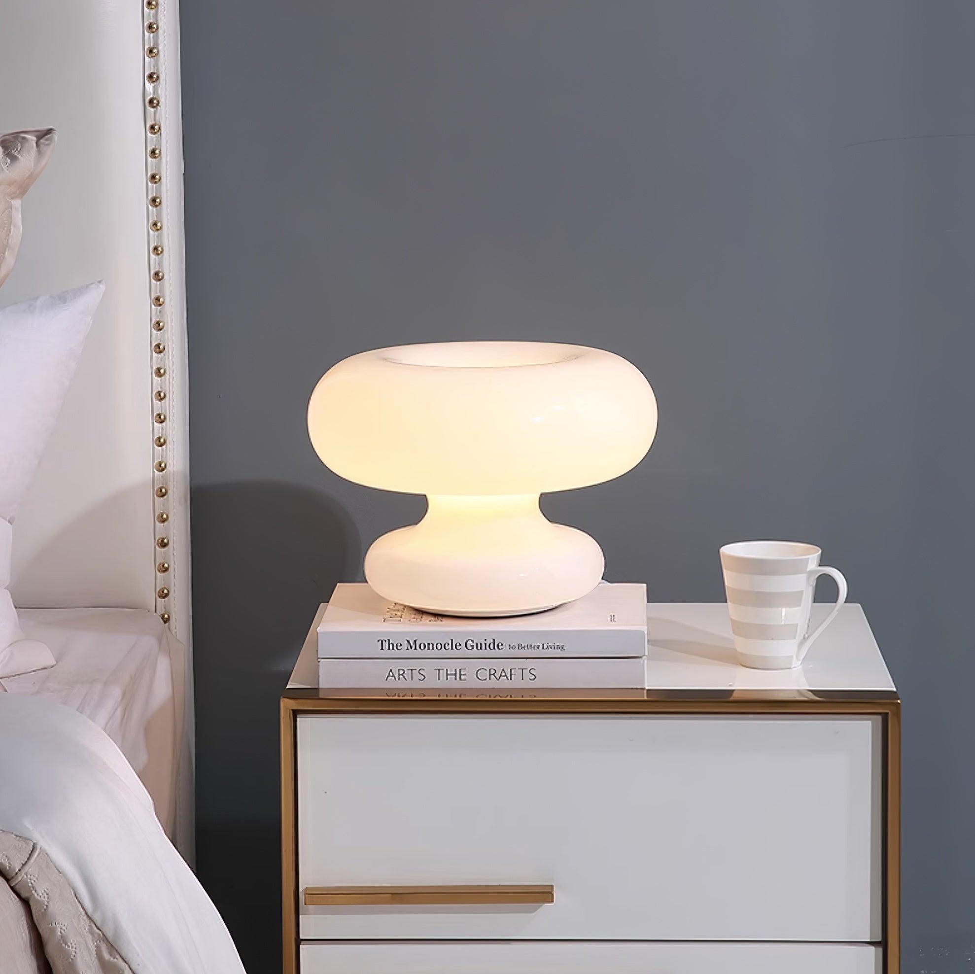 Nimb Glass Contemporary Table Lamp - Letslighting