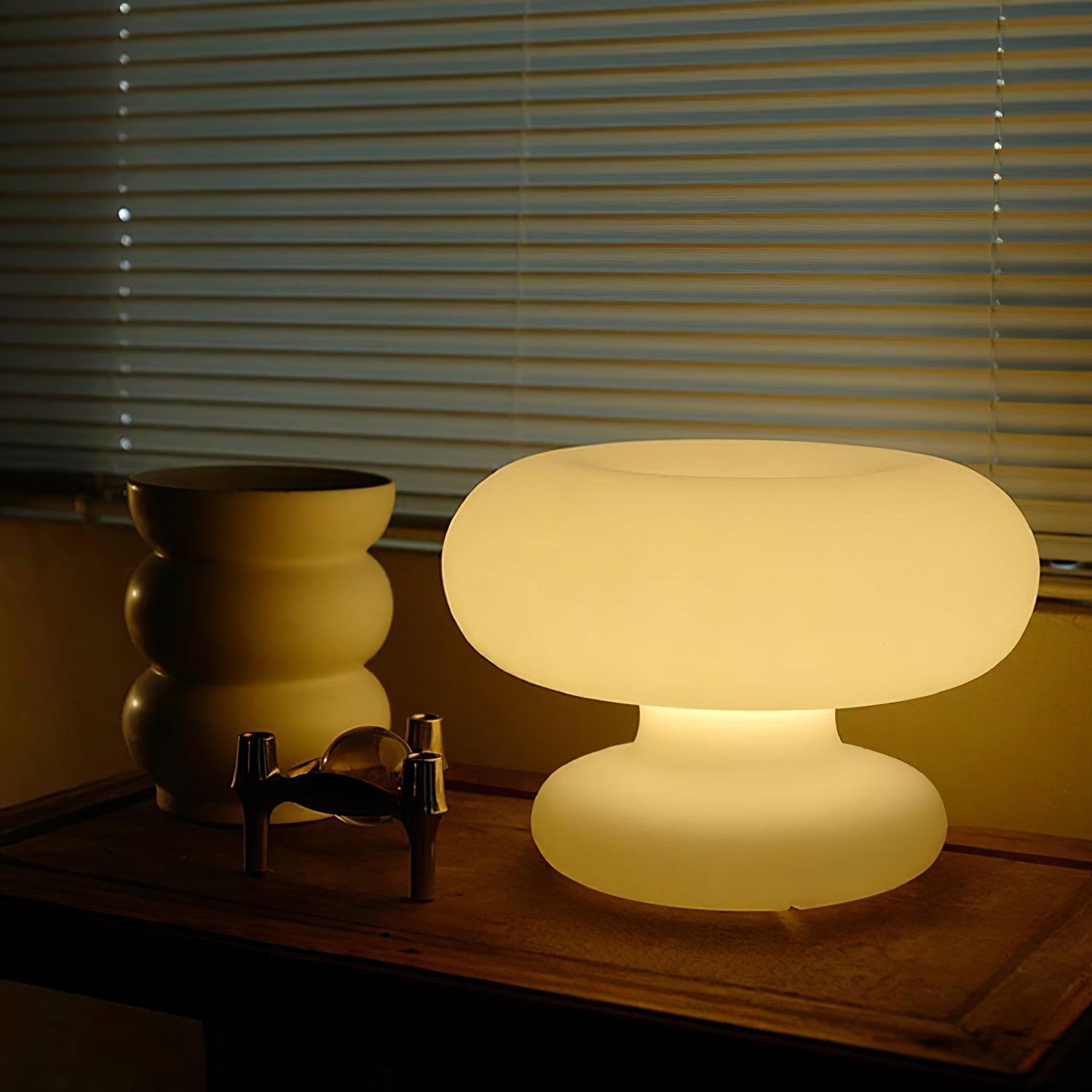 Nimb Glass Contemporary Table Lamp - Letslighting