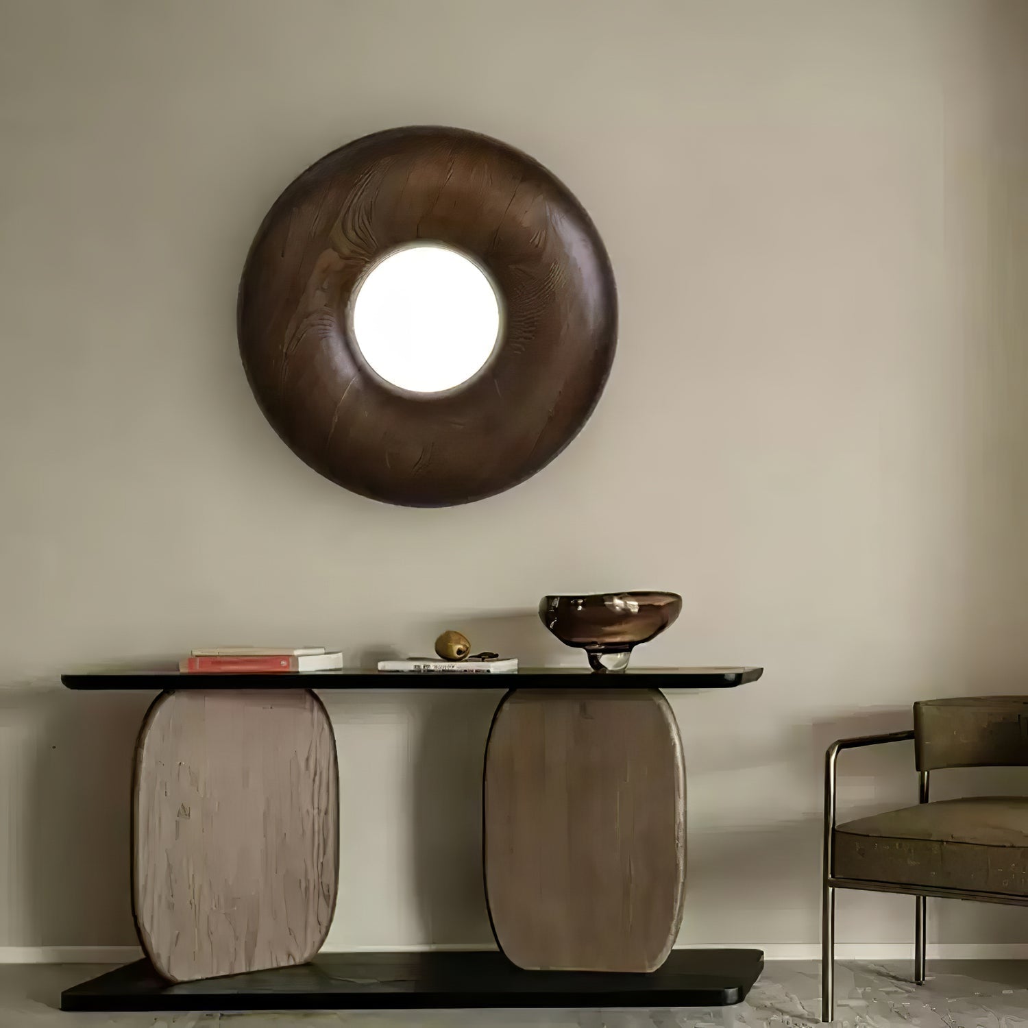 Zosora Organic Oak Flush Mount - Letslighting