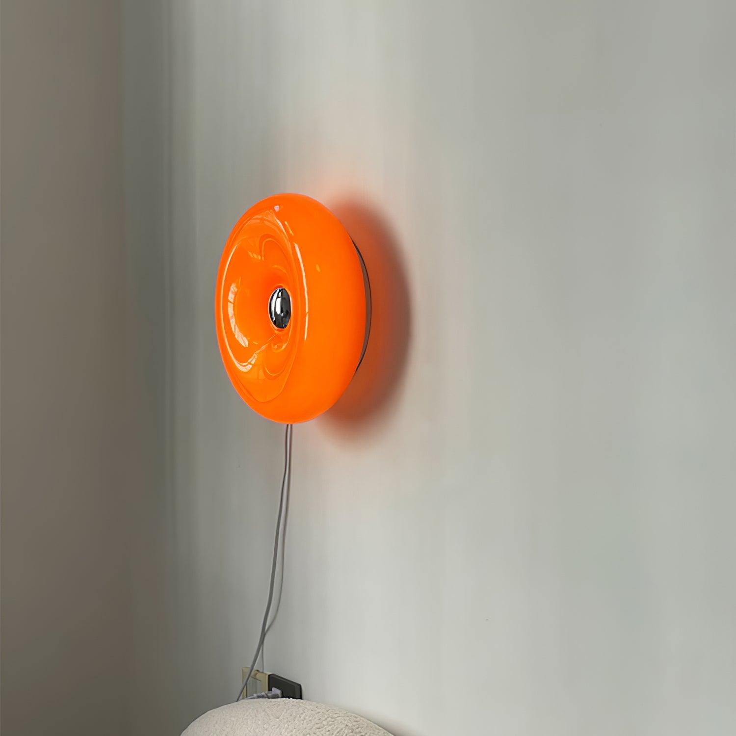 Donuts Retro Orange Wall Lamp - Letslighting