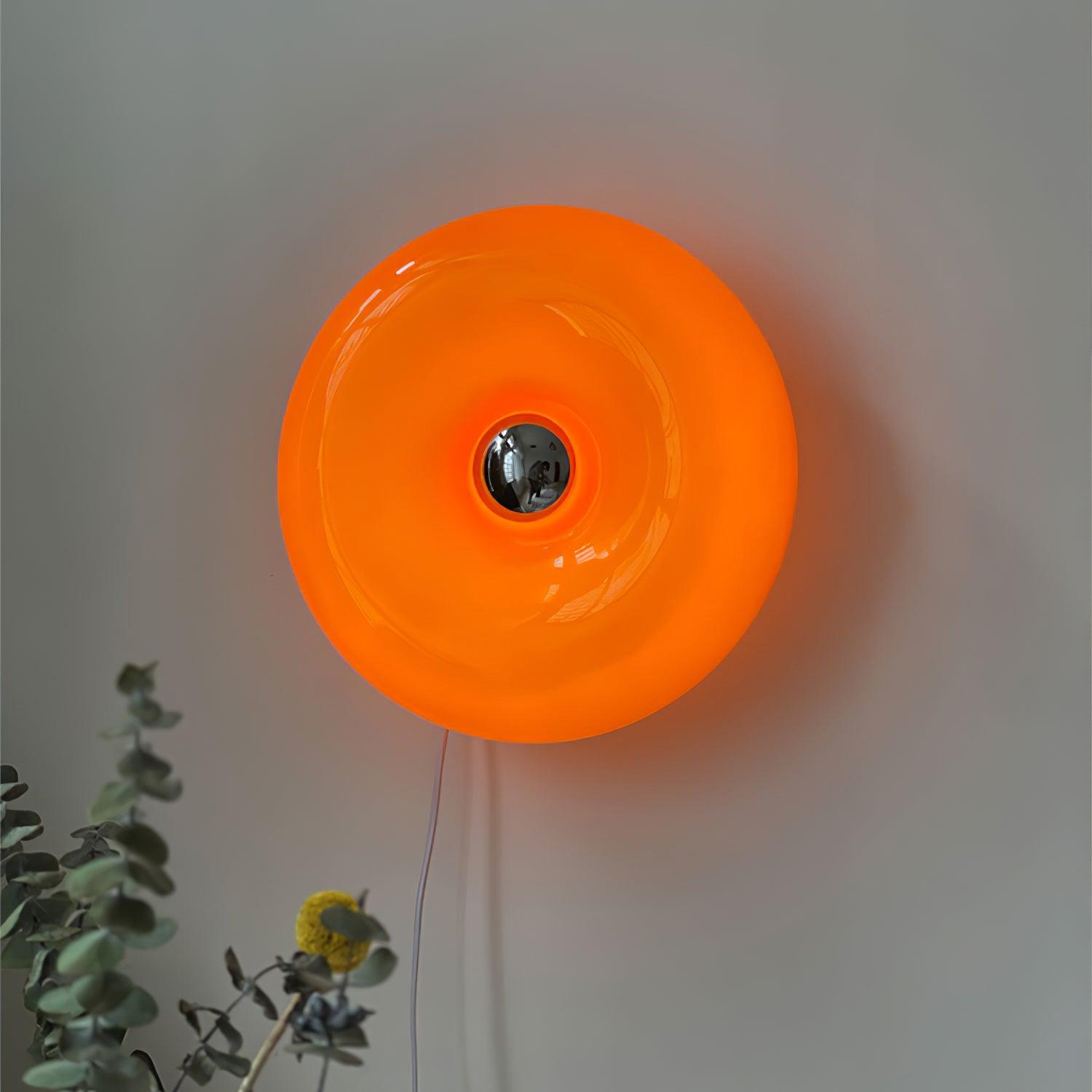 Donuts Retro Orange Wall Lamp - Letslighting