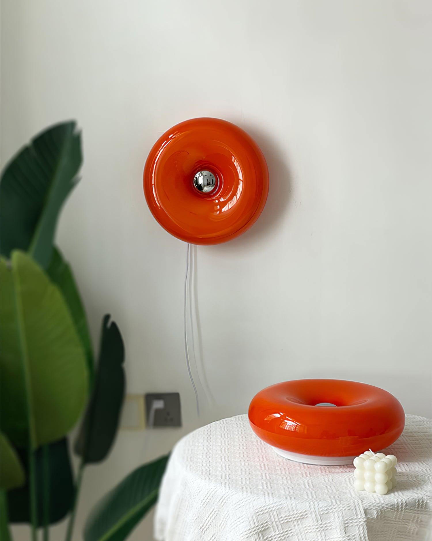 Donuts Retro Orange Wall Lamp - Letslighting