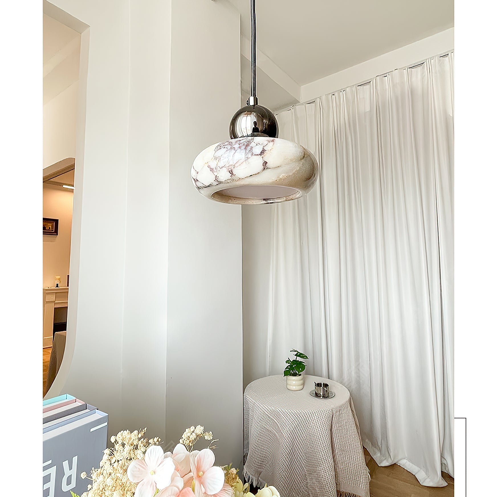 Ridge Modern Minimalist Marble Pendant Lamp - Letslighting