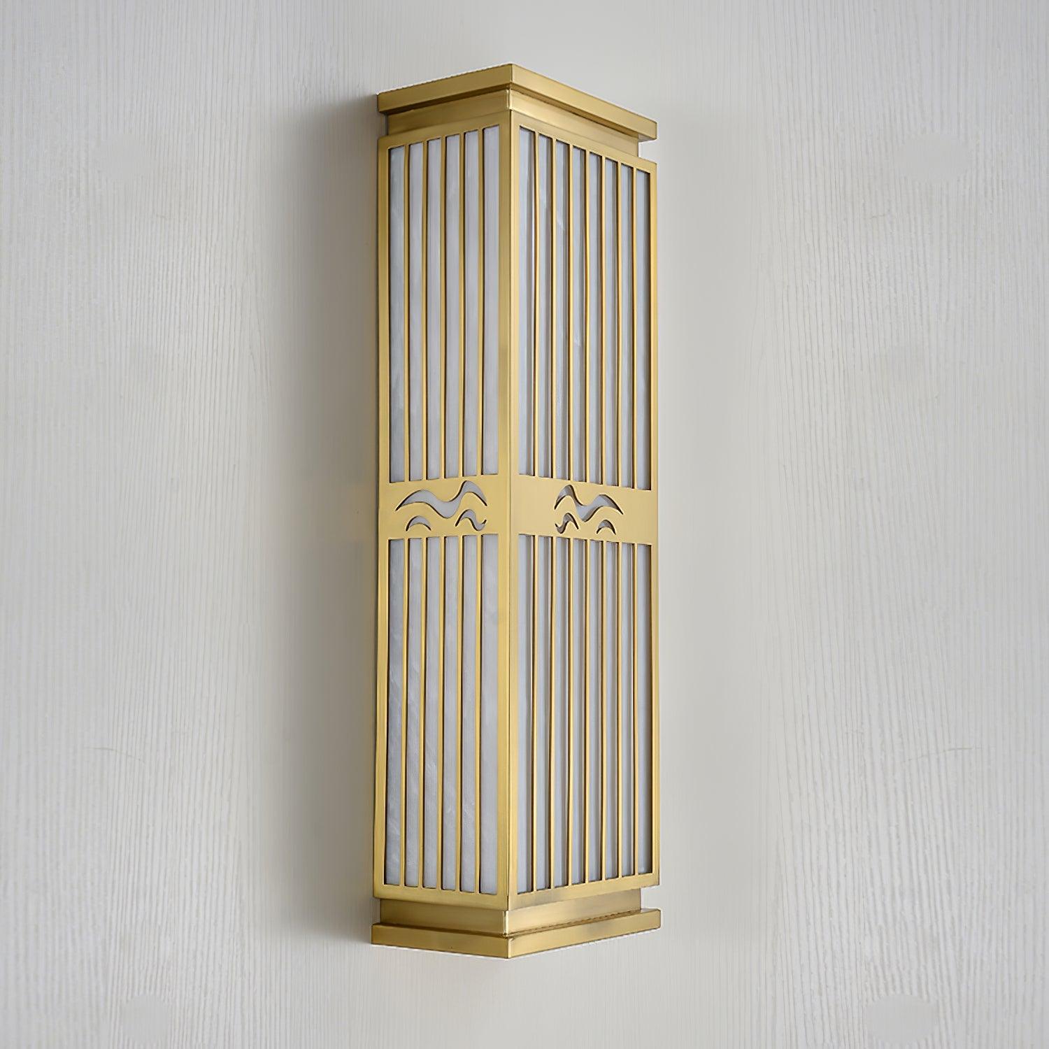Lustra Wall Light Brass Oriental for Entryway - Letslighting