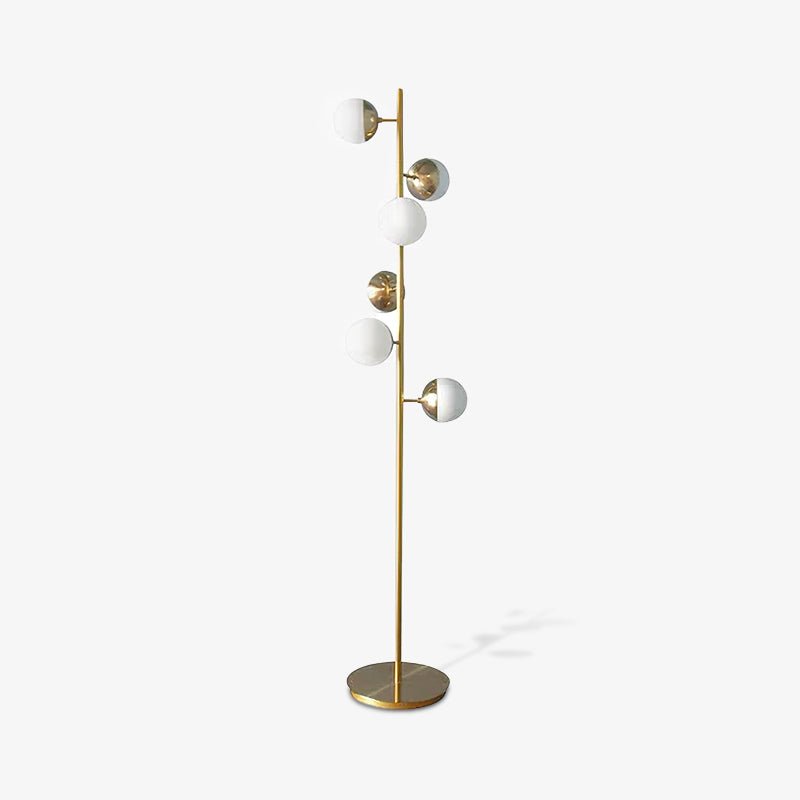 Myliryre Mid Century Brass Floor Lamp - Letslighting
