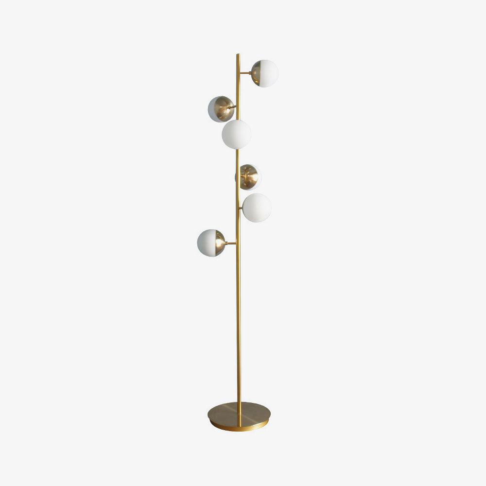 Myliryre Mid Century Brass Floor Lamp - Letslighting