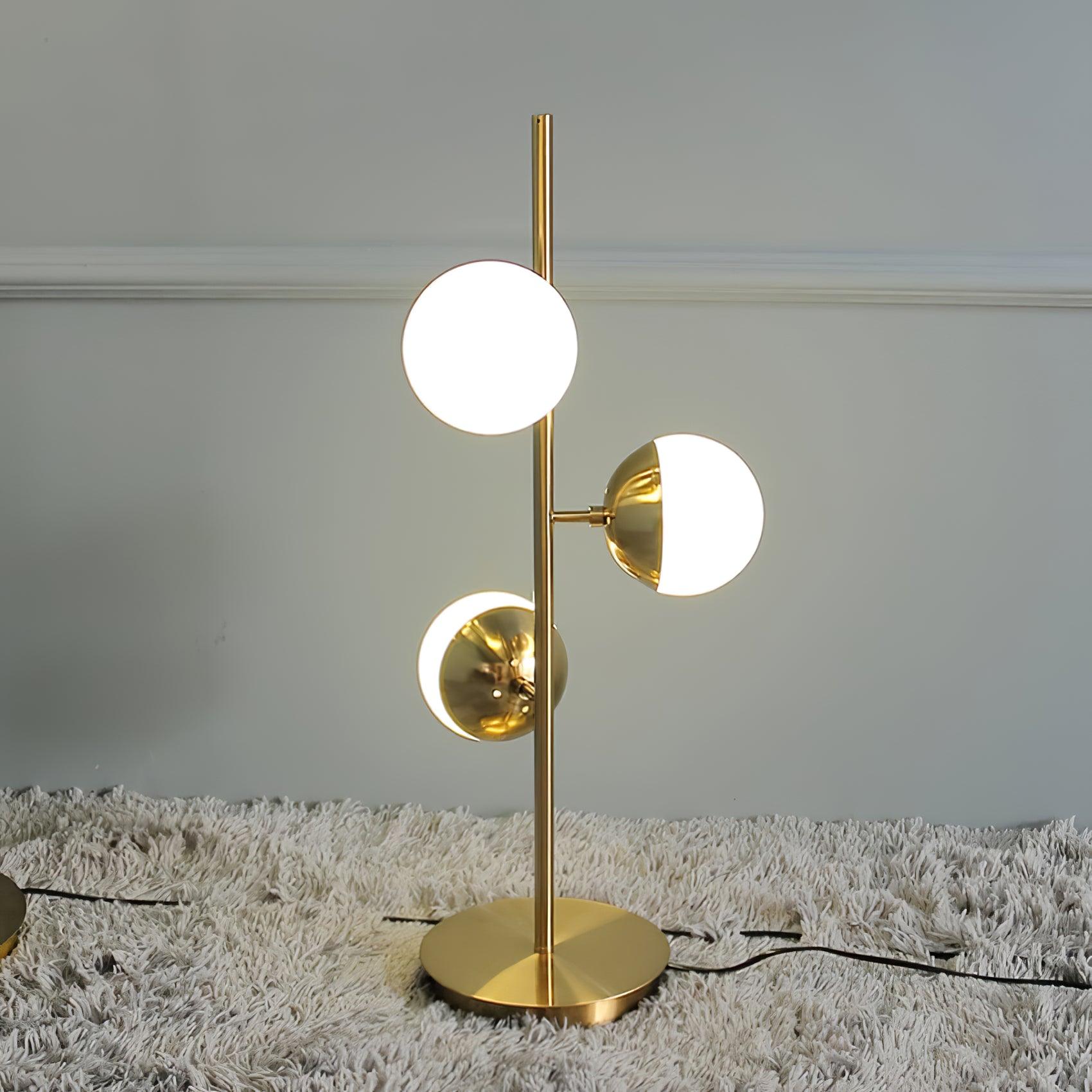 Myliryre Mid Century Brass Floor Lamp - Letslighting