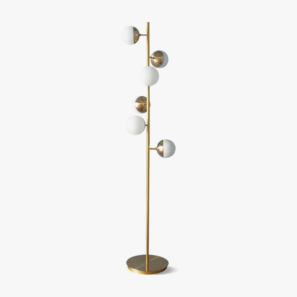 Myliryre Mid Century Brass Floor Lamp - Letslighting