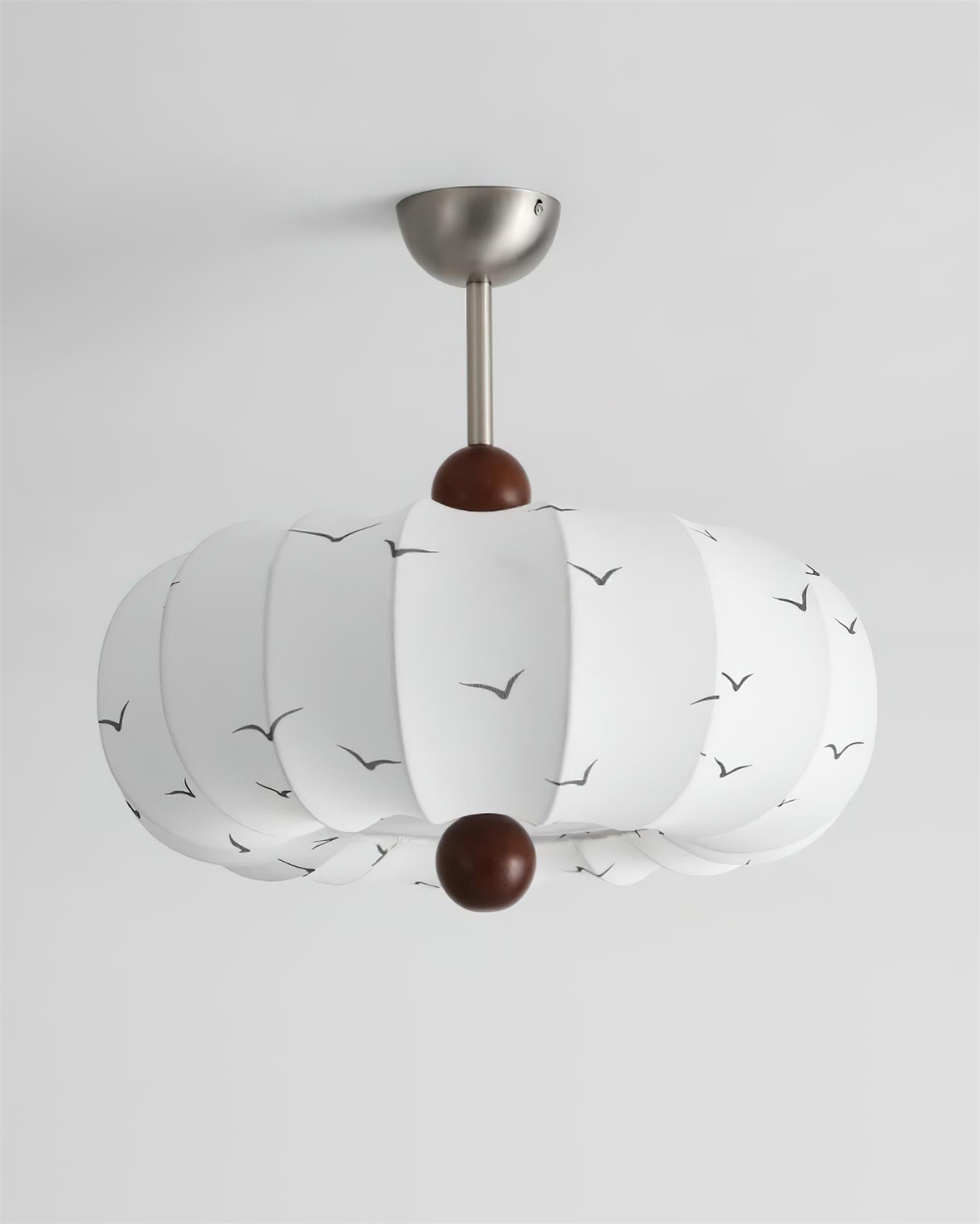 Doria Ceiling Light Bird Motif Lantern Form - Letslighting