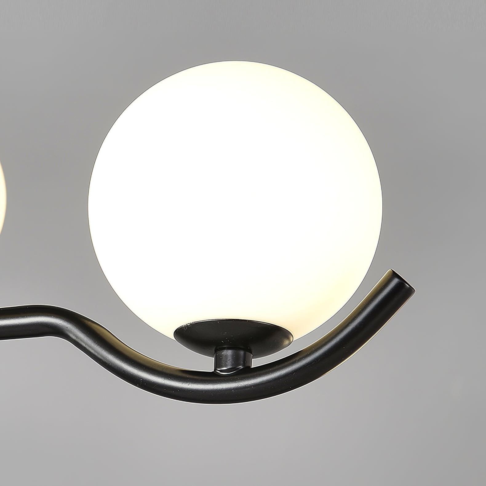 Lustra Pendant Lamp Frame Black Glass - Letslighting