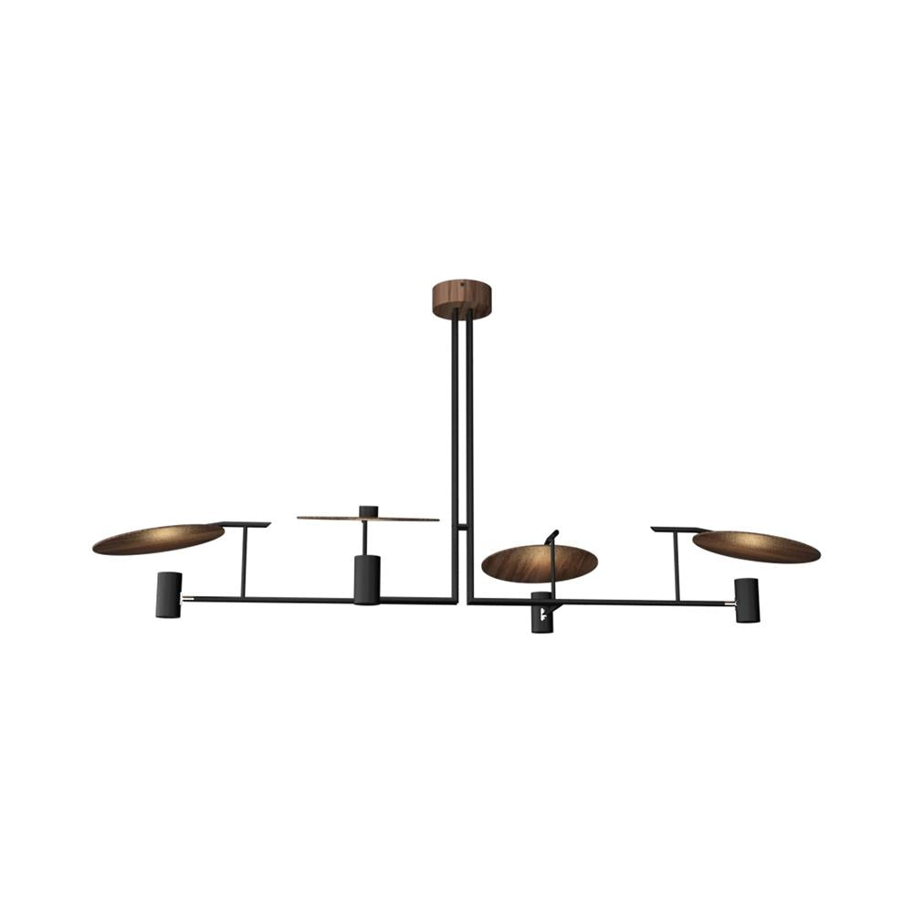 Warp Premium Elegance Linear Wooden Chandelier - Letslighting