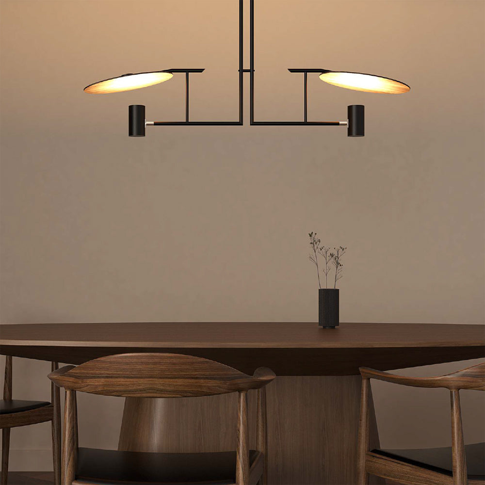 Warp Premium Elegance Linear Wooden Chandelier - Letslighting