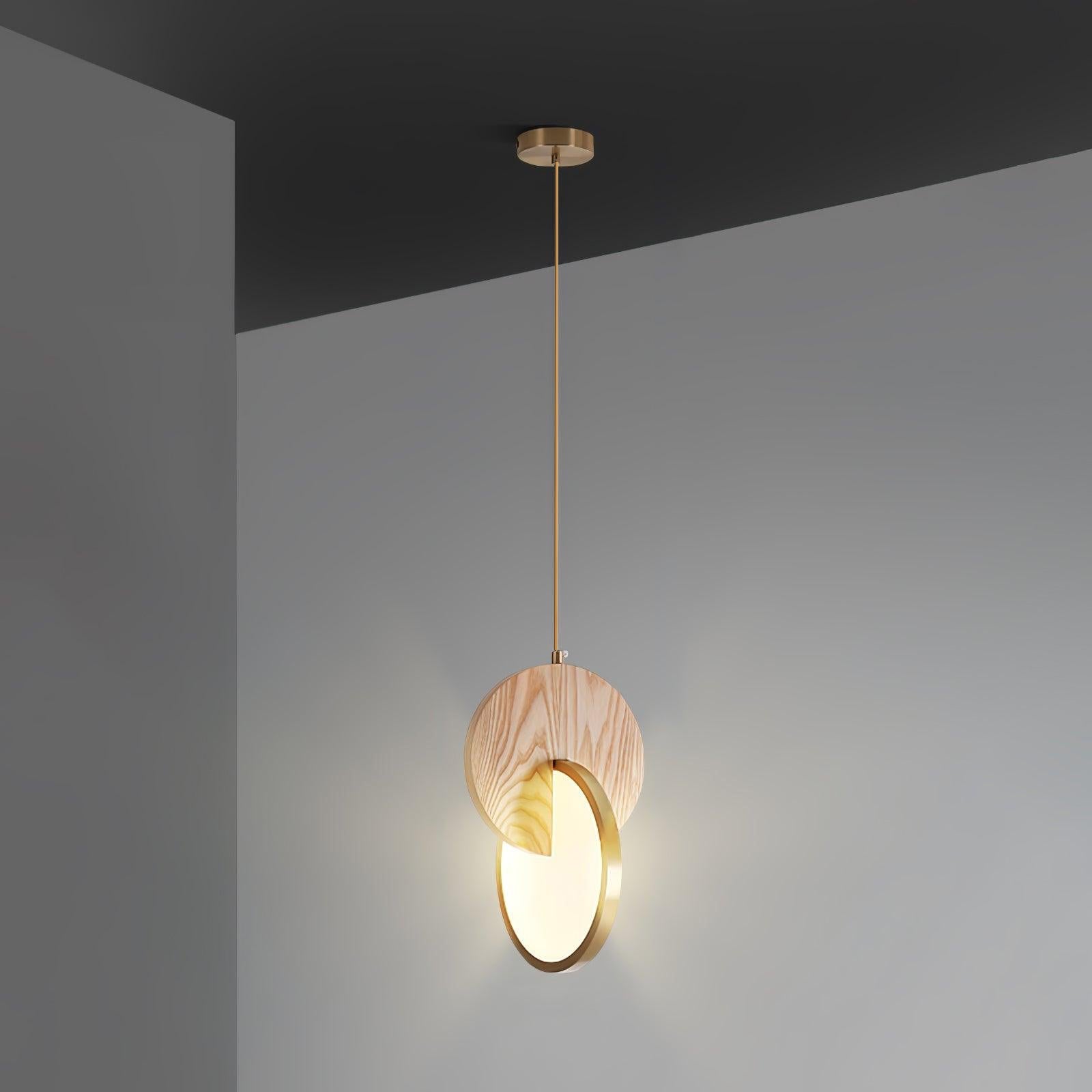 Lysola Wood Ring Pendant Light - Letslighting
