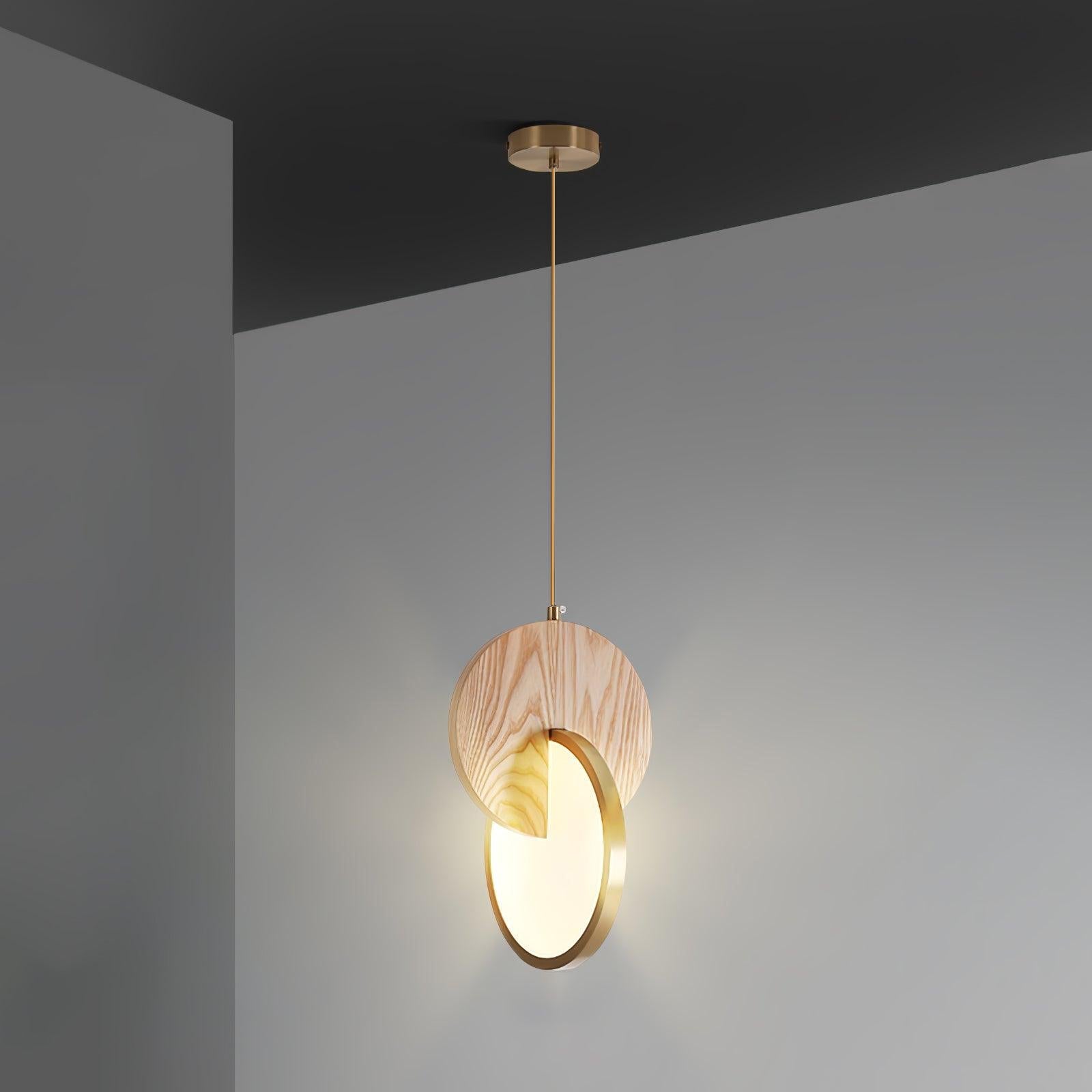 Lysola Wood Ring Pendant Light - Letslighting
