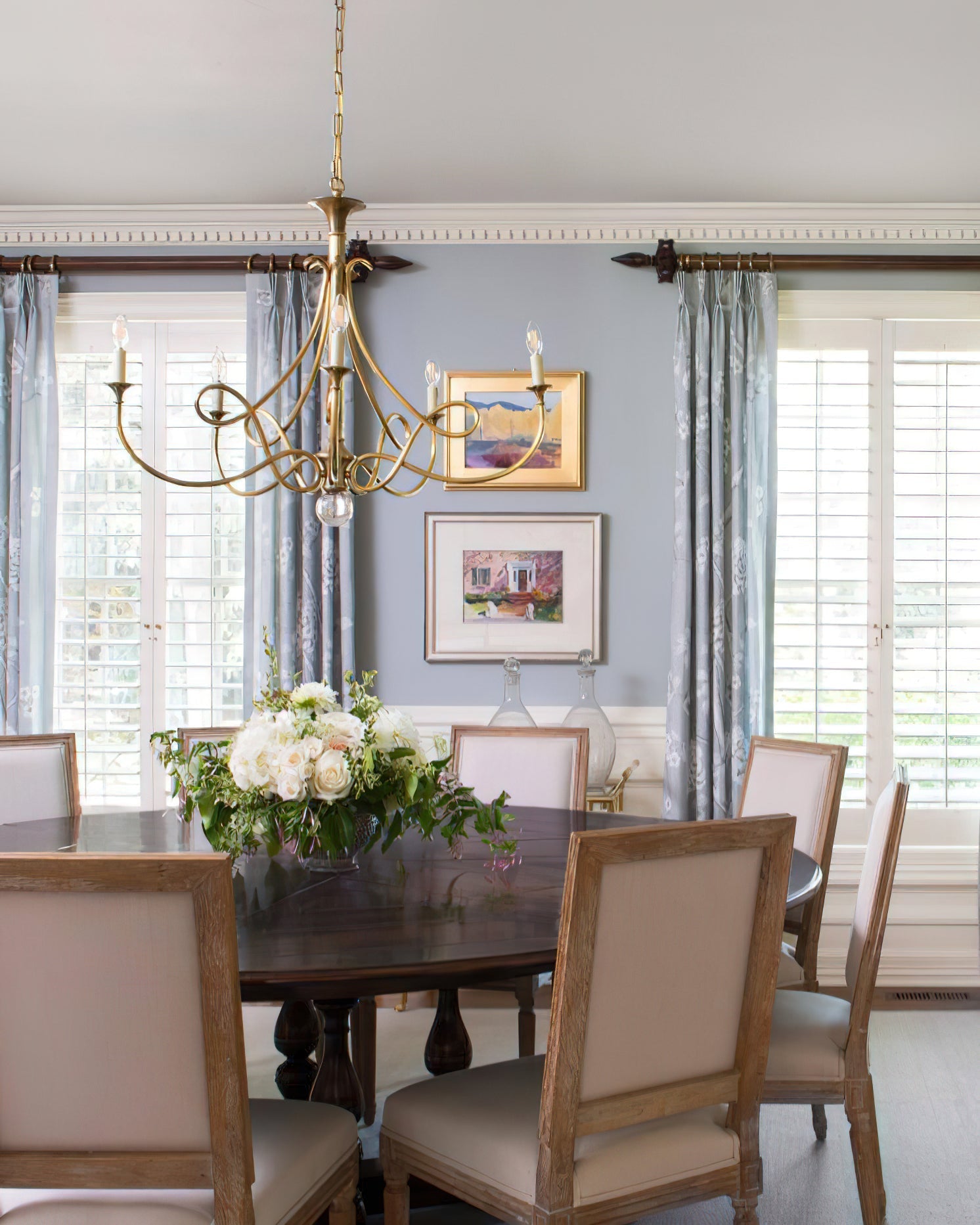 Lustra Chandelier Brass Double Twist Candelabra Crystal - Letslighting