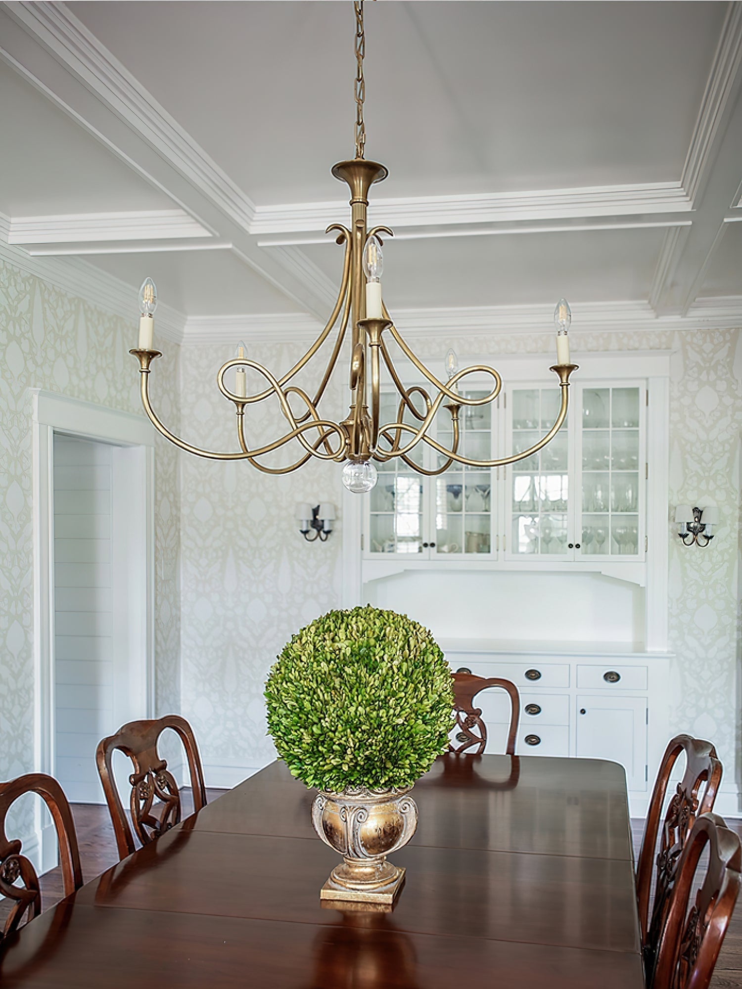 Braid Vintage Double Twist Brass Crystal Chandelier - Letslighting