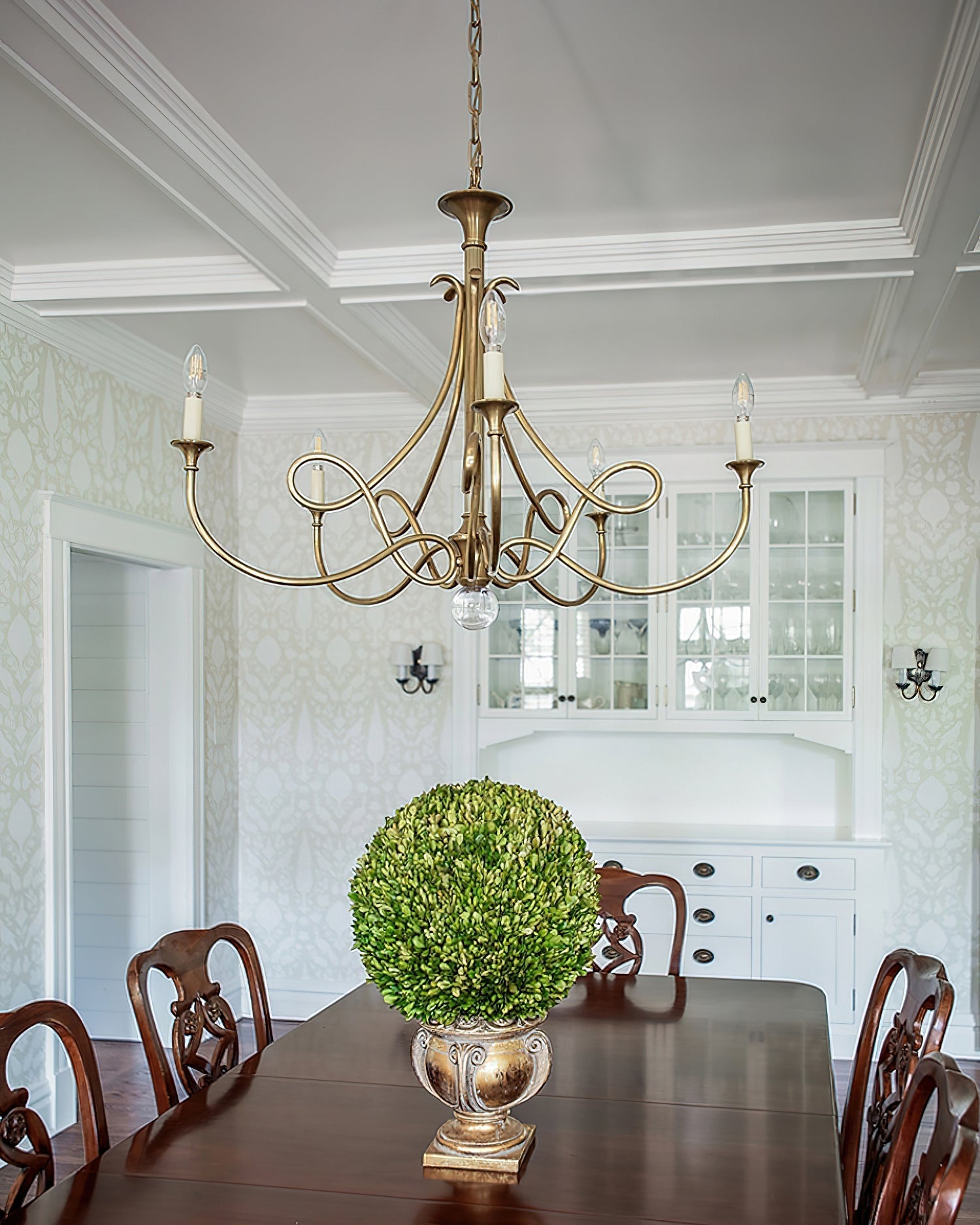 Lustra Chandelier Brass Double Twist Candelabra Crystal - Letslighting