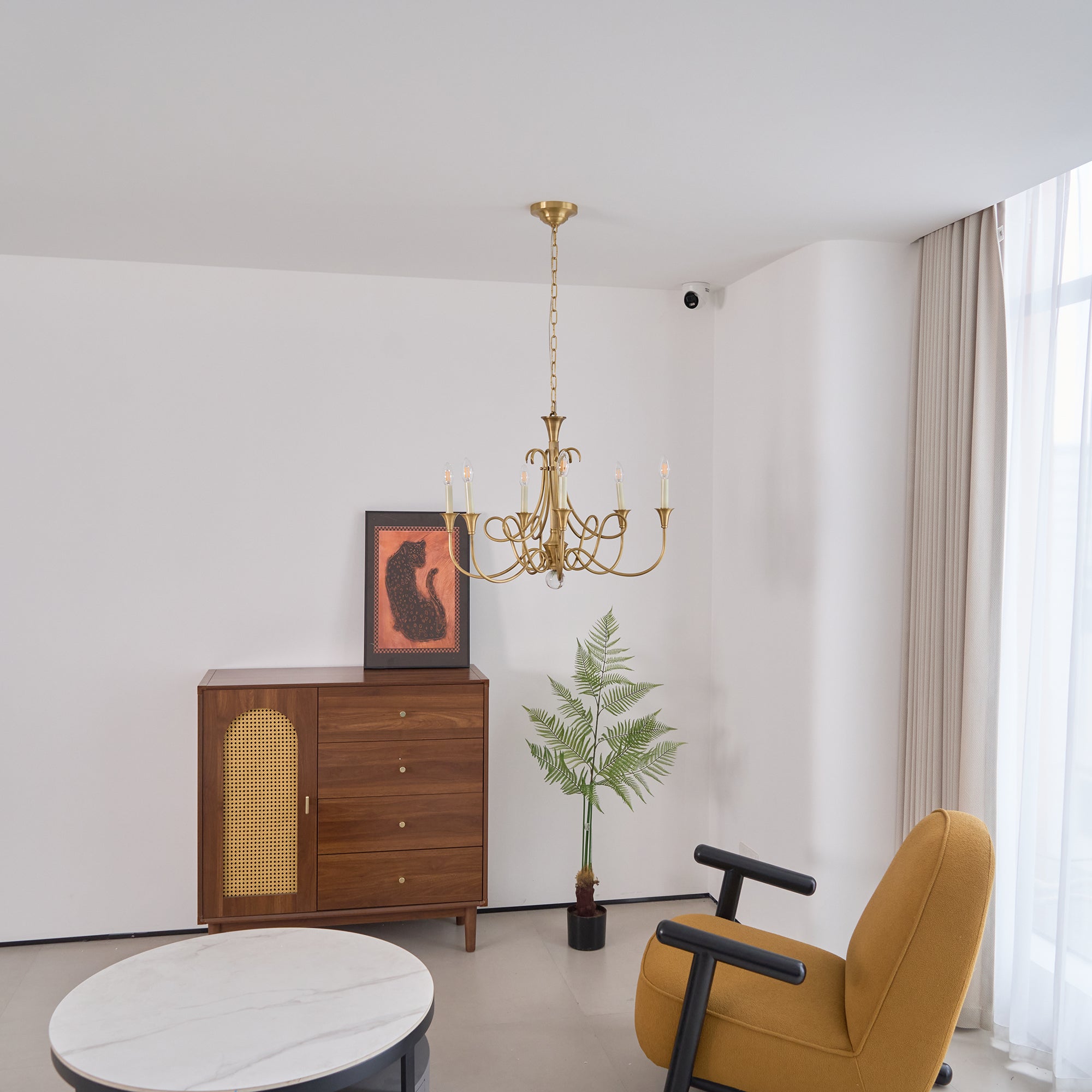 Braid Vintage Double Twist Brass Crystal Chandelier - Letslighting