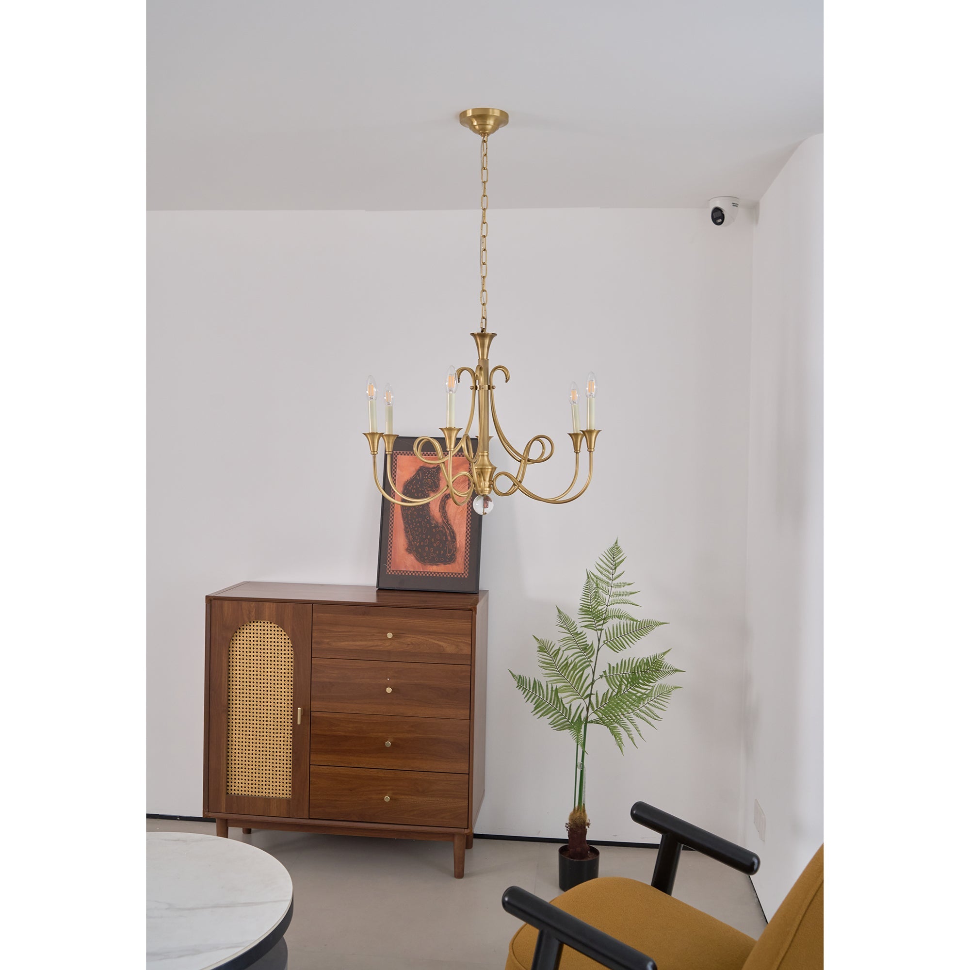 Lustra Chandelier Brass Double Twist Candelabra Crystal - Letslighting