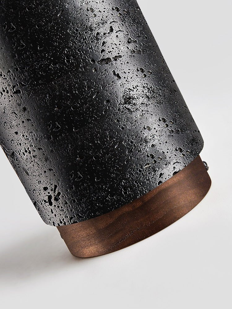 Draven Industrial Travertine Ceiling Light