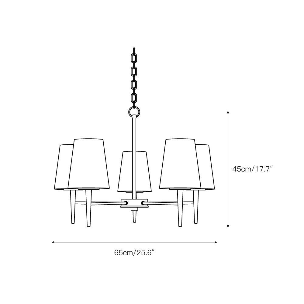 Gaze Elegance Vintage Brass Glass Chandelier - Letslighting