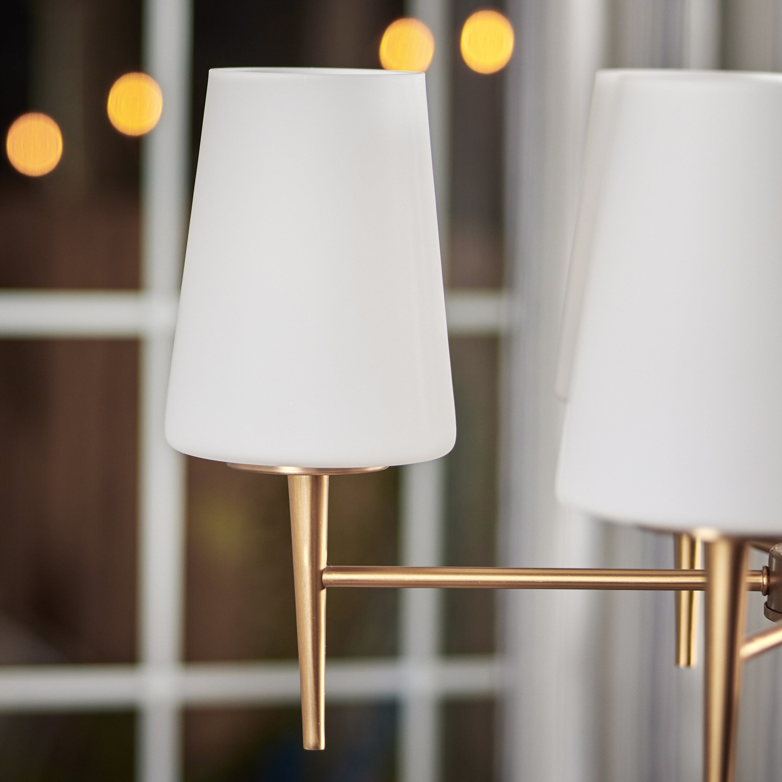 Gaze Elegance Vintage Brass Glass Chandelier - Letslighting