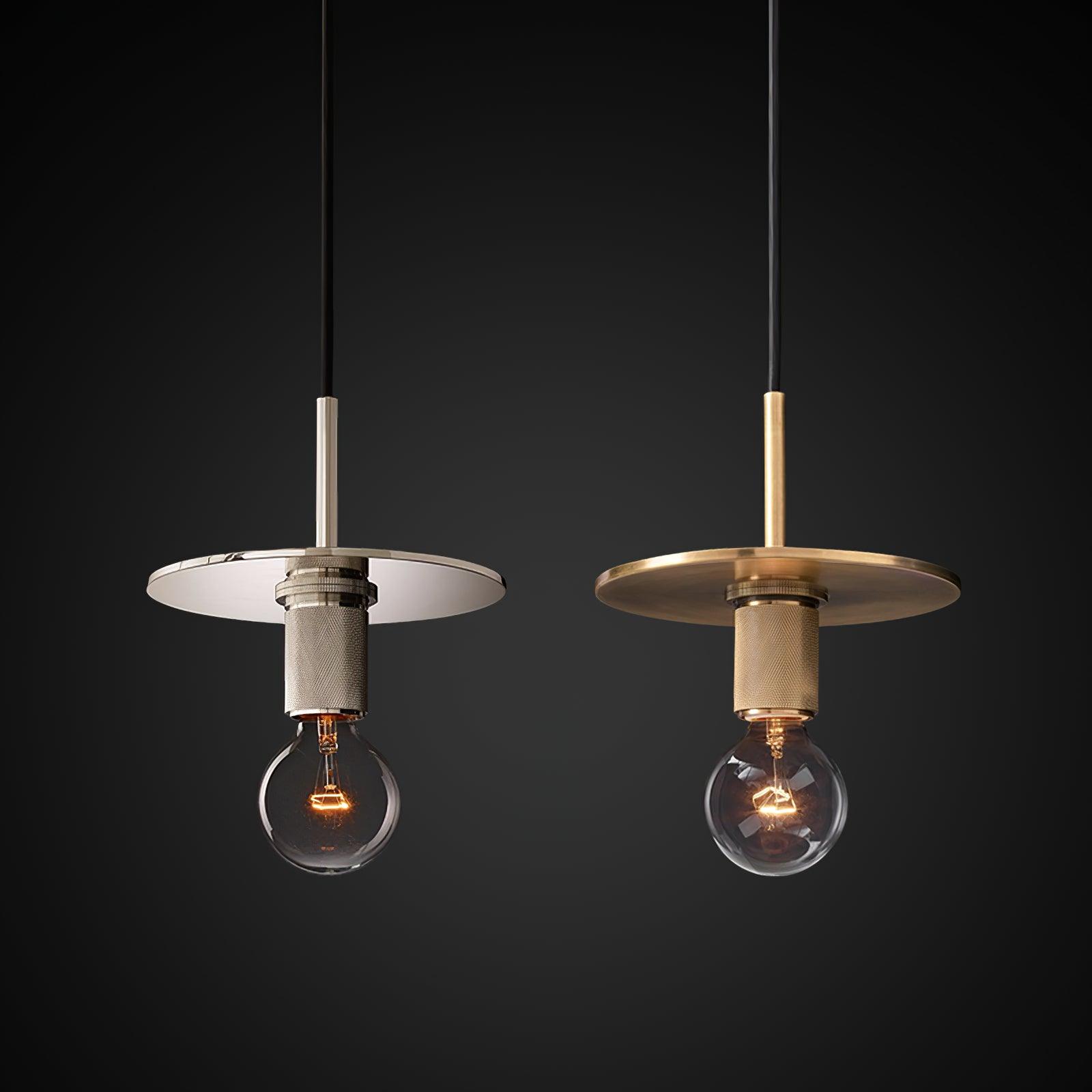 Pendant Lamp Brass Minimalist Fixture for Dining or Kitchen - Letslighting
