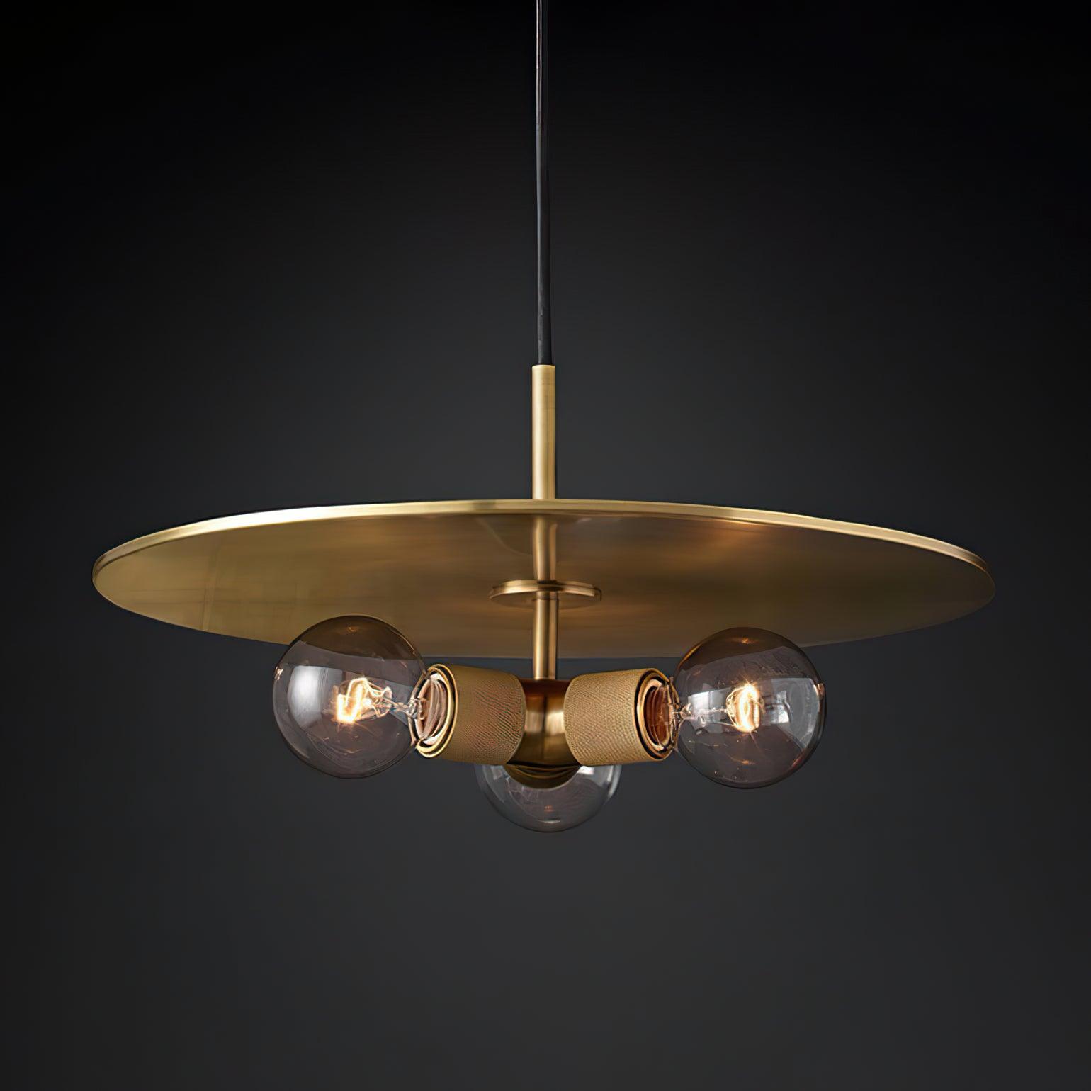 Pendant Lamp Brass Minimalist Fixture for Dining or Kitchen - Letslighting