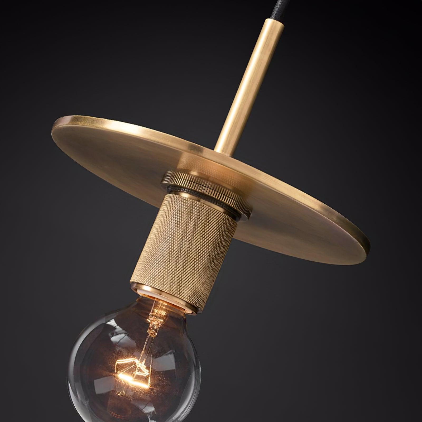 Pendant Lamp Brass Minimalist Fixture for Dining or Kitchen - Letslighting